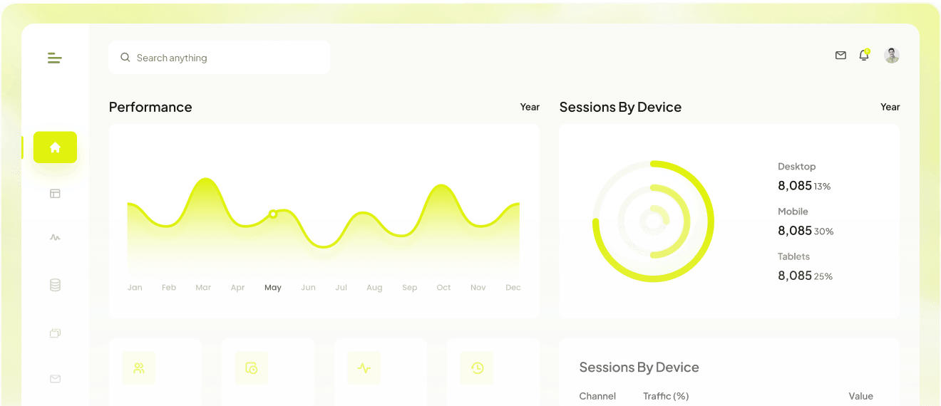 HypeGini dashboard preview