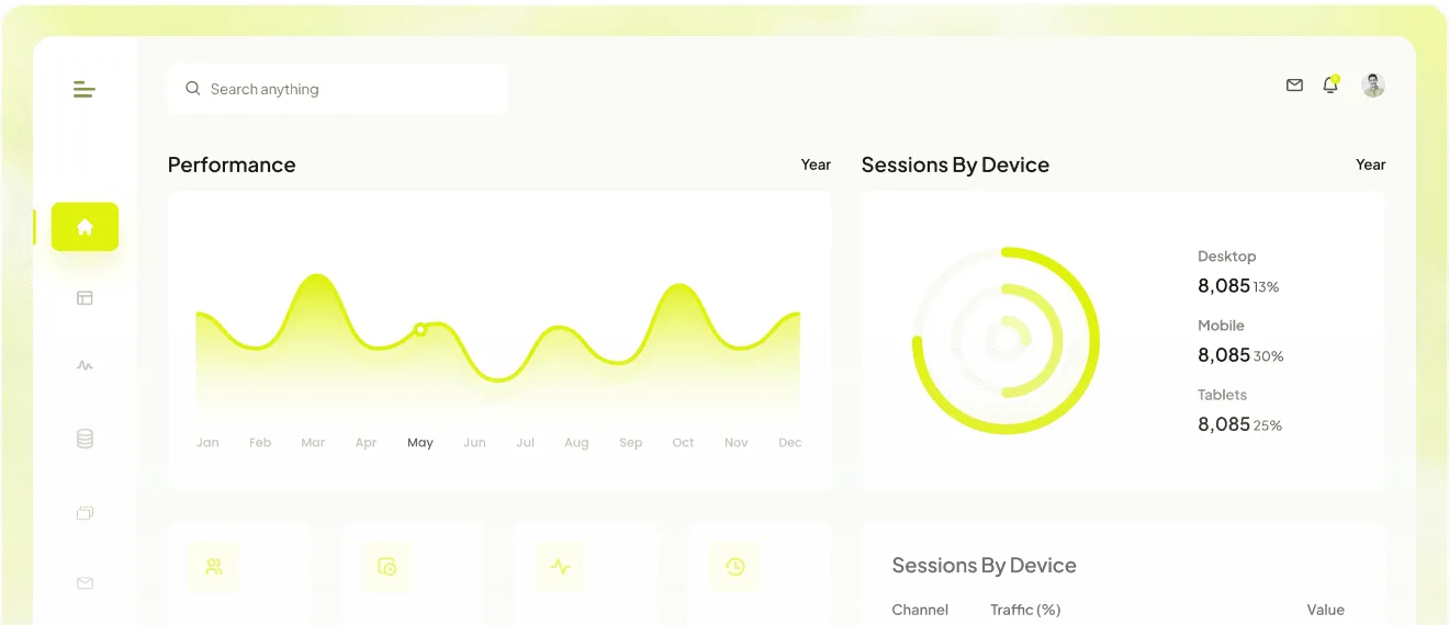 HypeGini dashboard preview